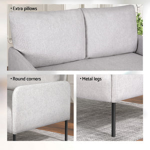 Armchair | 2-Seater Sofa | Pillow | Linen | Grey
