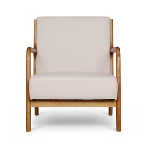 Armchairs Set 2pc | Faux Fabric | Beige