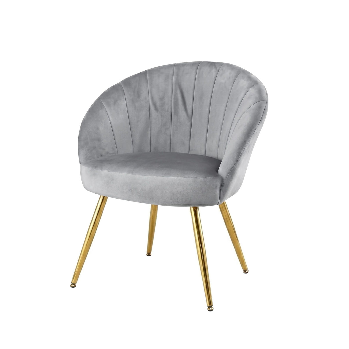 Grey Velvet Studio Styled Armchair