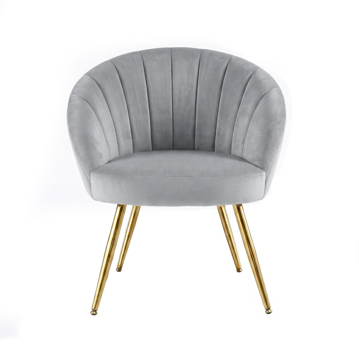 Grey Velvet Studio Styled Armchair