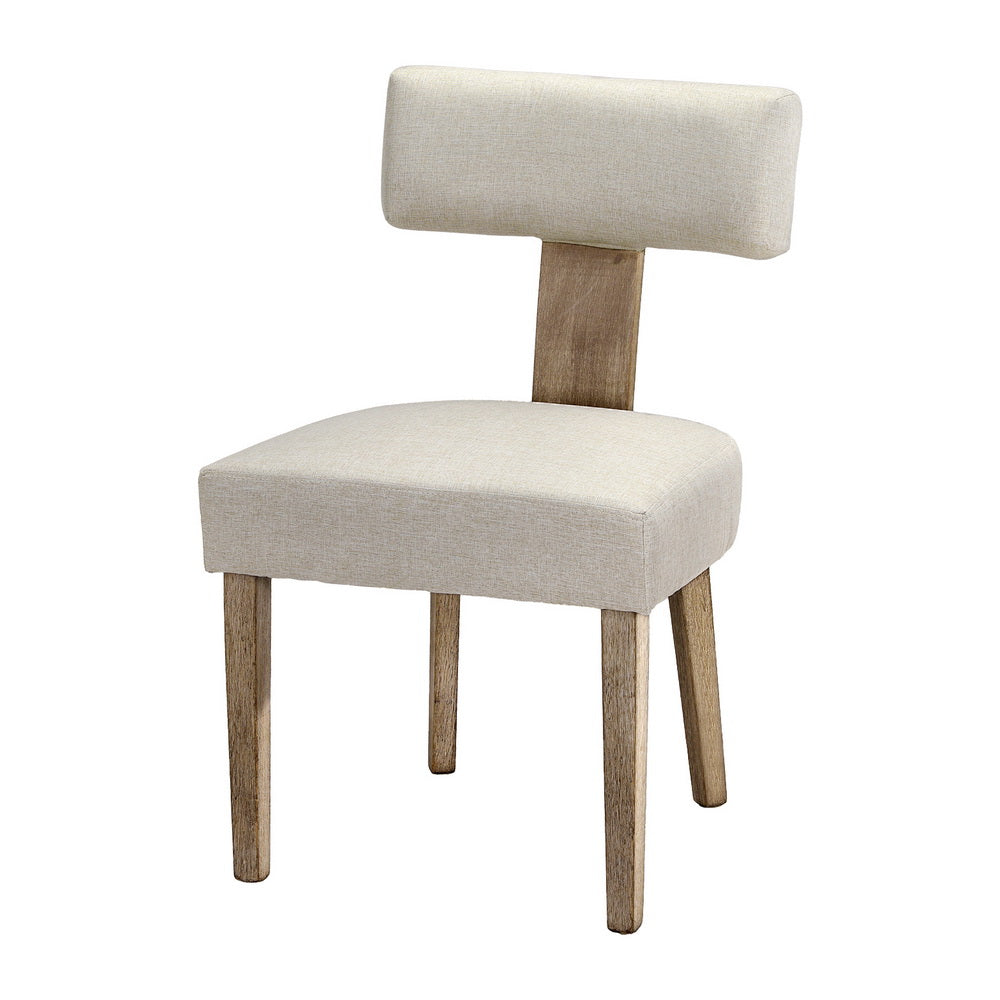 Artiss Dining Chairs | Set of 4 | Linen Fabric | Wooden | Beige