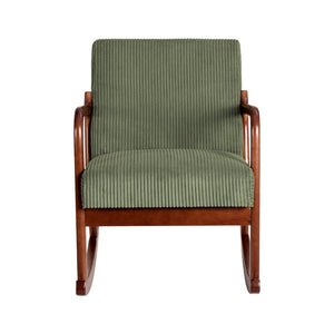Artiss Rocking Armchair | Nursery Chair | Corduroy | Green