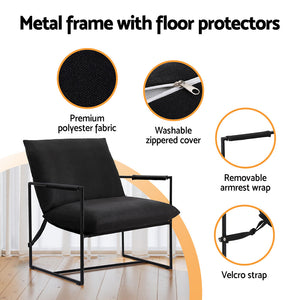 Artiss Armchair | Sling Lounge Chair | Black