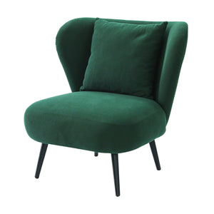 Accent Armchair | Corduroy Velvet Lounge Chair | Green
