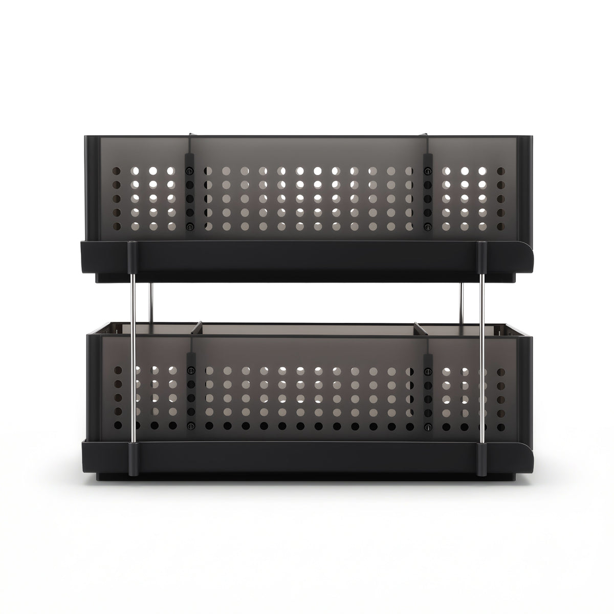 Under Sink Organiser | 2 Tier Pull Out Drawers | Removable Baskets