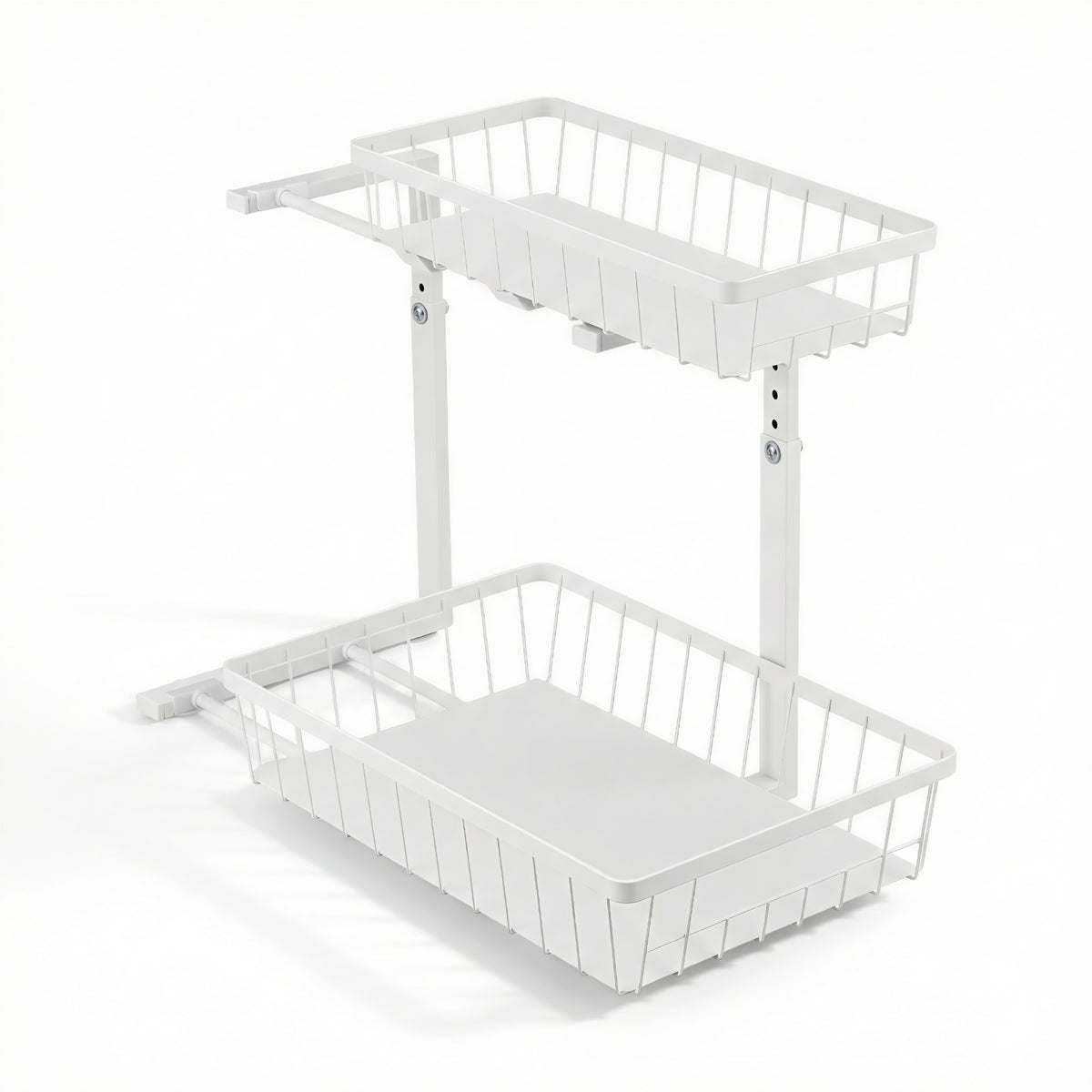 Under Sink Organiser | 2 Slide Out Drawers | Adjustable Height | Cabinet Storage
