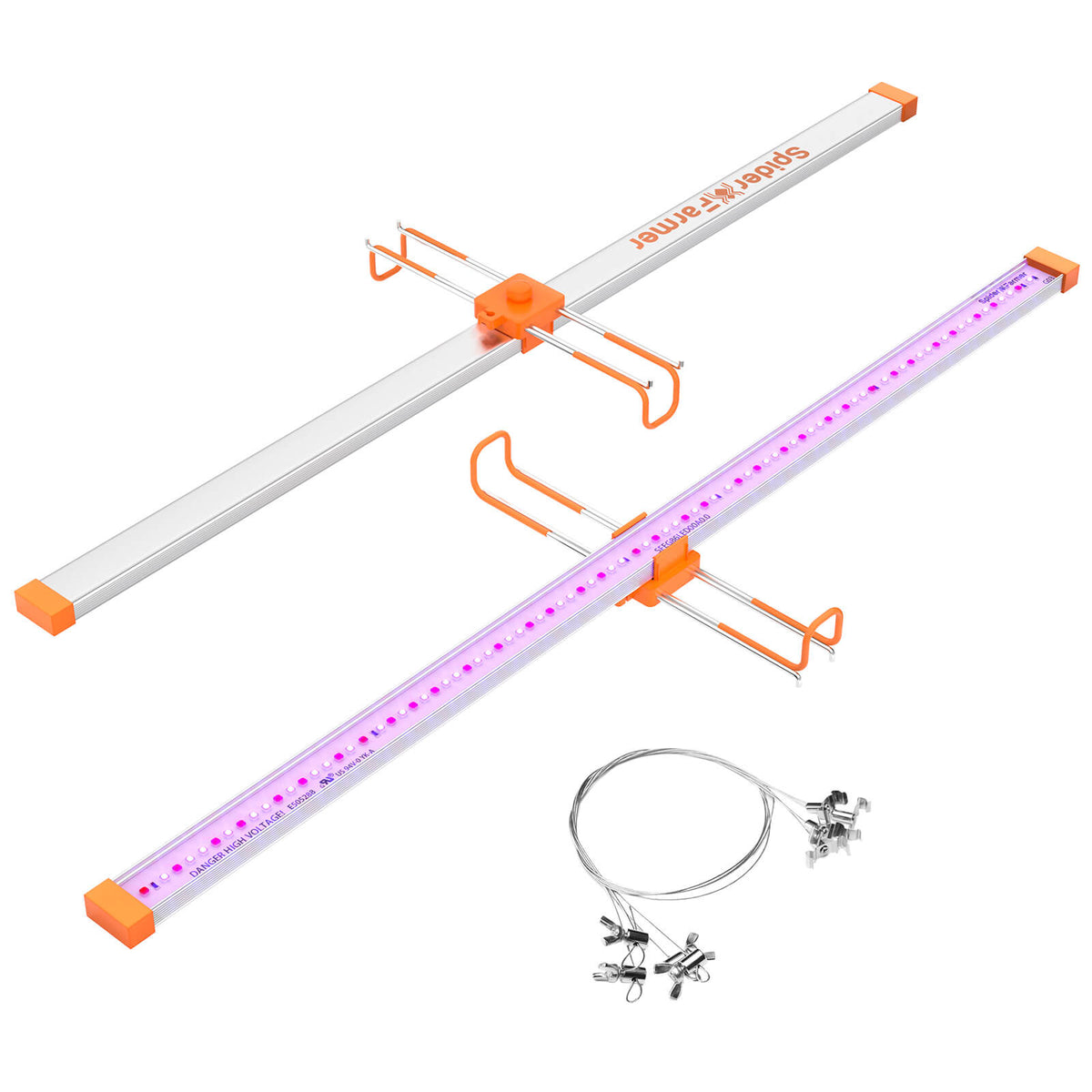 UV + IR LED Grow Light Bars | 40 Watt | Set Of 2 | Spider Farmer