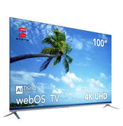 EMETE Smart TV | 100" Frameless UHD | WebOS | Cinema Experience