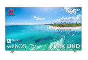 EMETE Smart TV | 65" Frameless UHD | WebOS | 4K Resolution