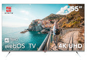 EMETE Smart TV | 55" Frameless UHD | WebOS | High Definition