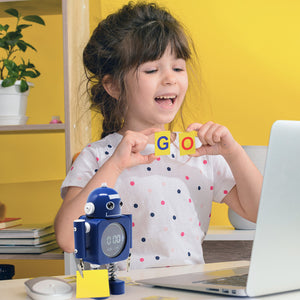 Laser Robot Alarm Clock | For Kids | Blue