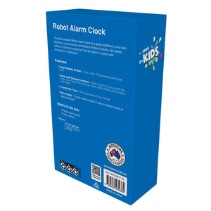 Laser Robot Alarm Clock | For Kids | Blue