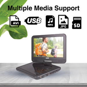 Laser DVD Player | 10" Portable | Anti-Skip Technology
