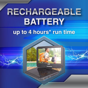 Laser DVD Player | 10" Portable | Anti-Skip Technology