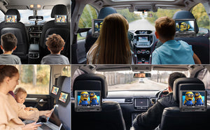 Laser DVD Player | 9" Dual Screen | Black