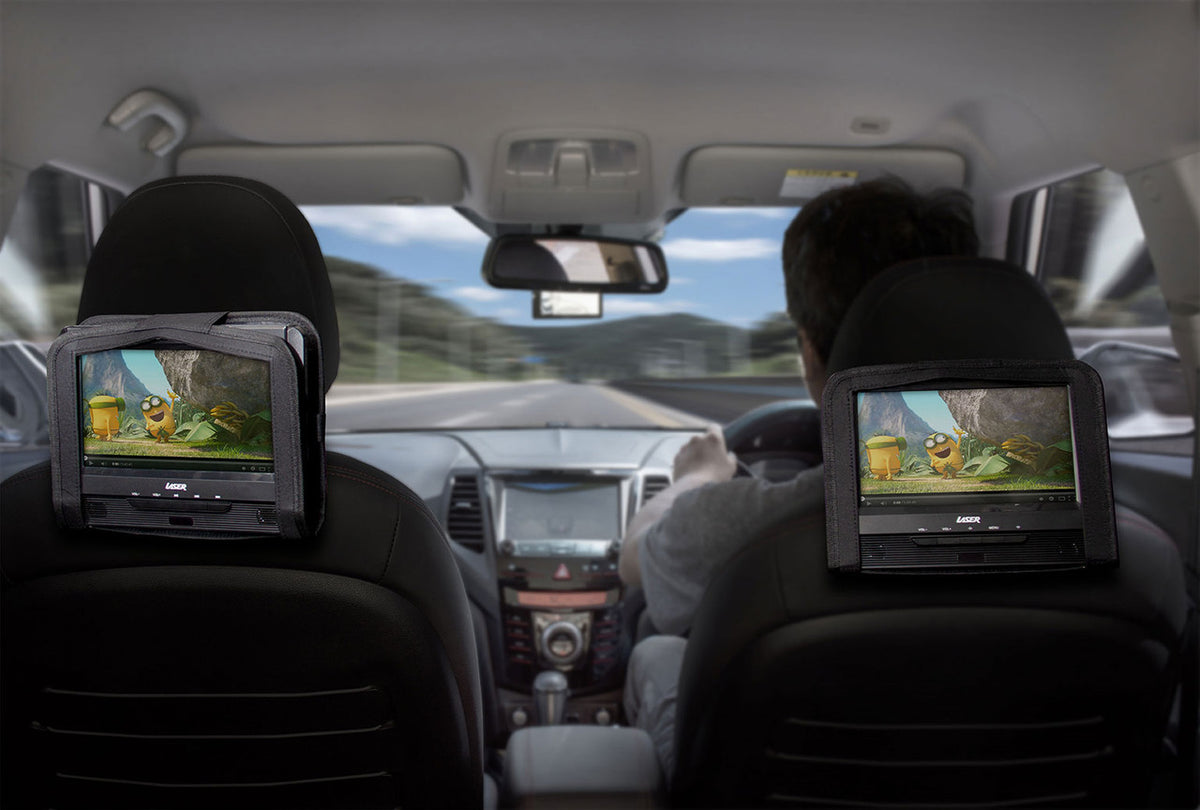 Laser DVD Player | 9" Dual Screen | Black