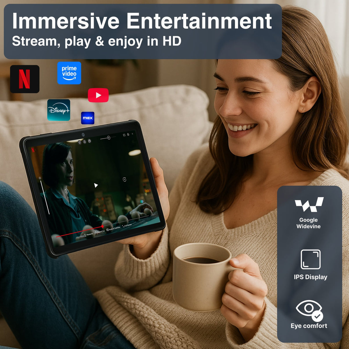 Laser Android Tablet | 10" | 64GB | With Case