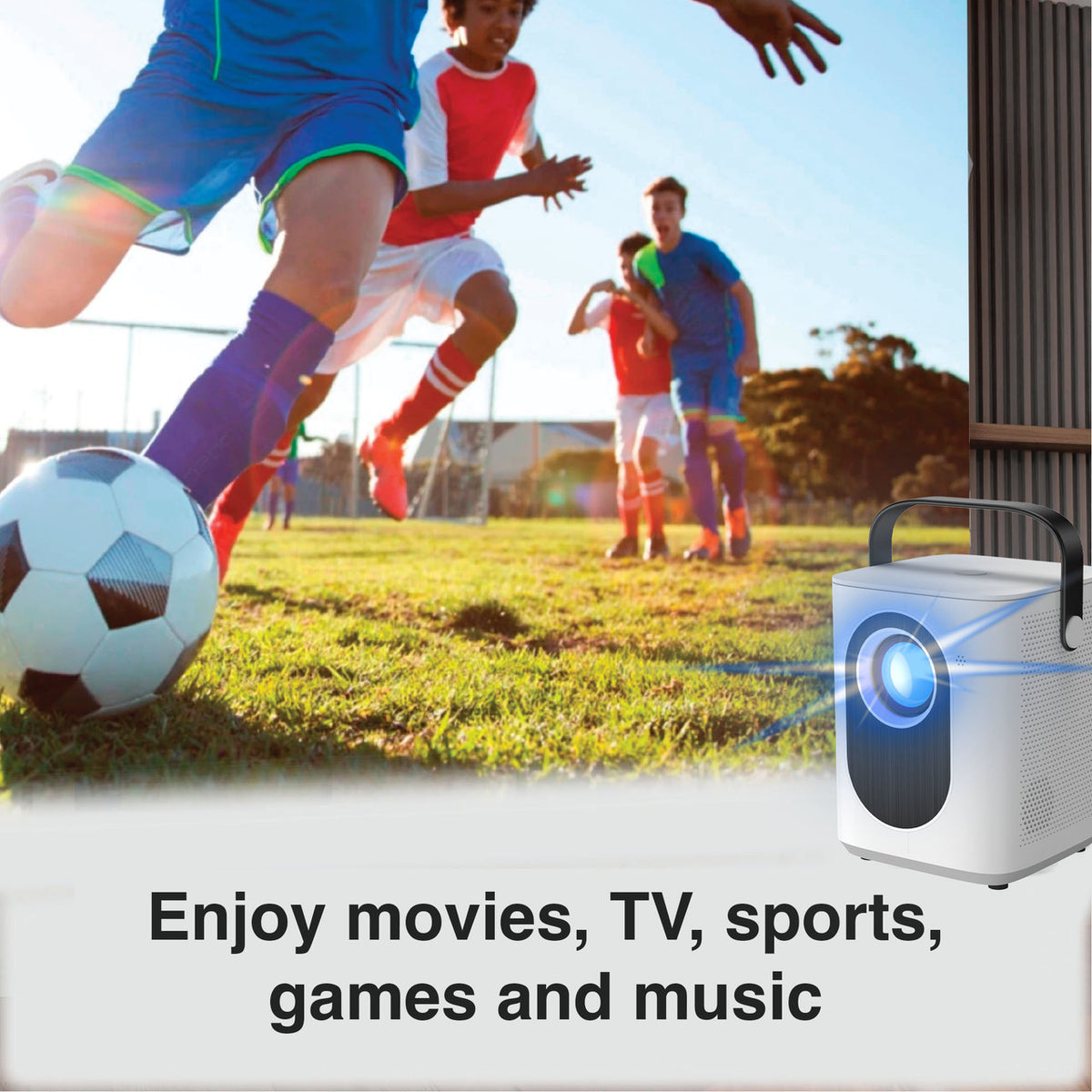 Laser Cube Projector | Android | Includes 120-Inch Screen
