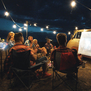 Projector Screen | 100-Inch | White | Includes Setup Kit