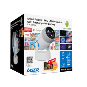 Laser Android LED Projector | Portable Battery Powered | 1080p