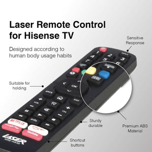 Laser TV Remote | For Hisense | Black