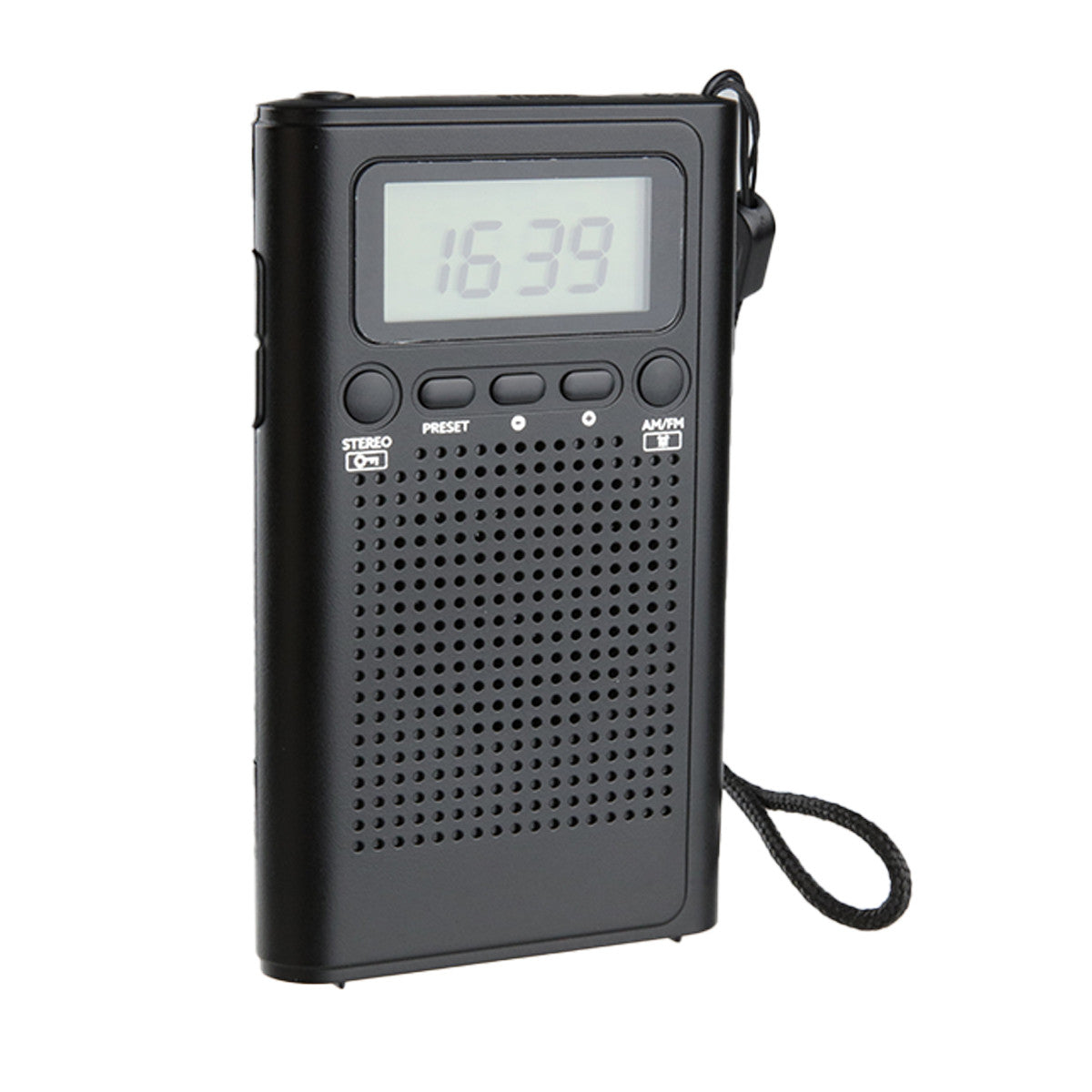 Laser AM/FM Pocket Radio | LCD Display | Built-In Speaker