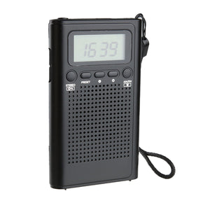 Laser AM/FM Pocket Radio | LCD Display | Built-In Speaker