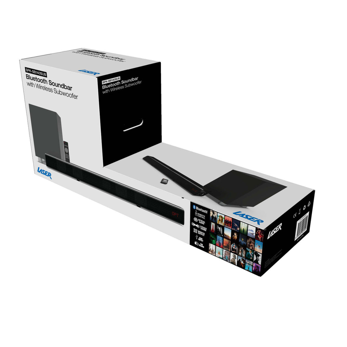 Laser Optical Soundbar | With Wireless Subwoofer