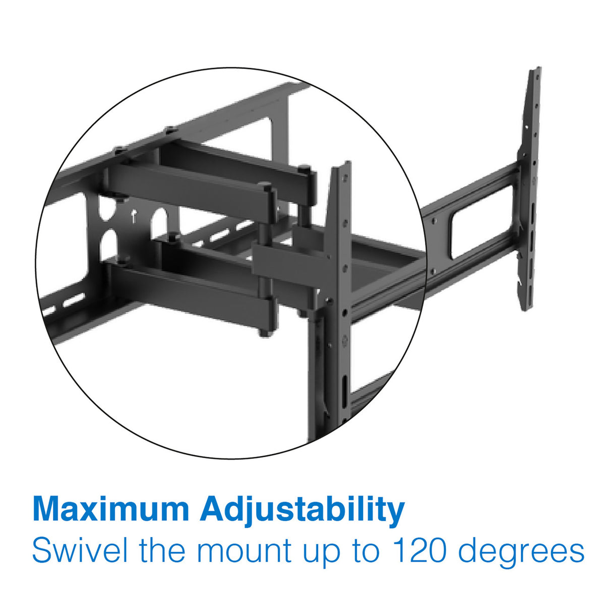 TV Wall Mount | Large Full Motion | Fits 32"–70" Panels