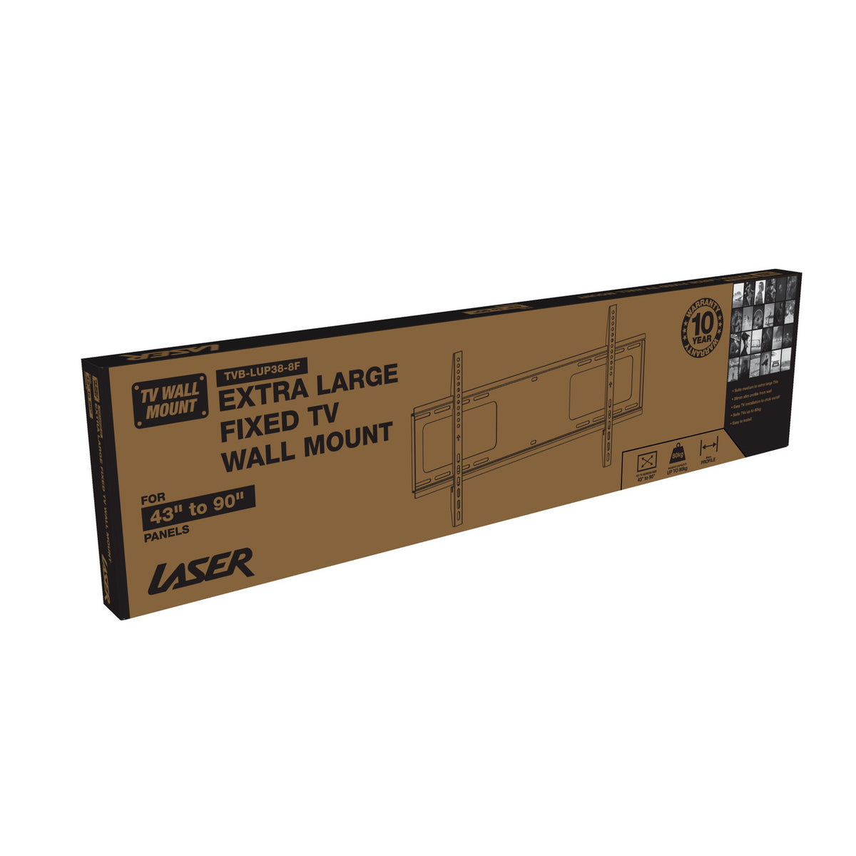 TV Wall Mount | Extra Large | Fixed | 43" to 90" Screens