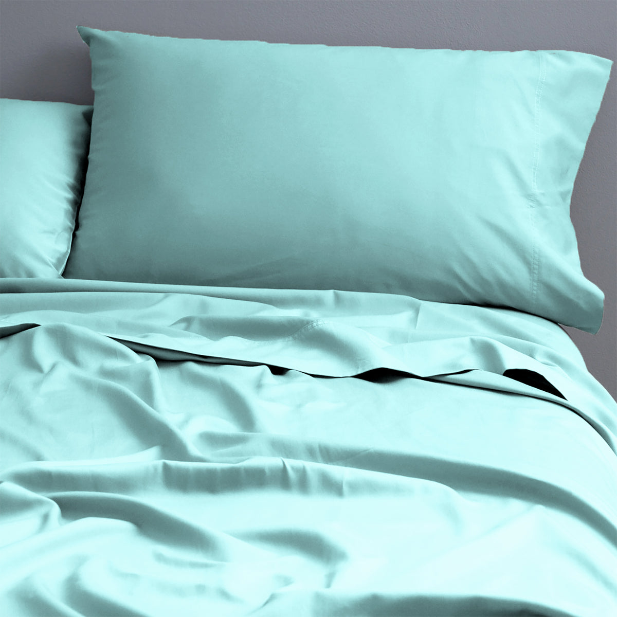 Park Avenue | Natural Cotton Sheet Set | Torquoise | 500 TC | Double