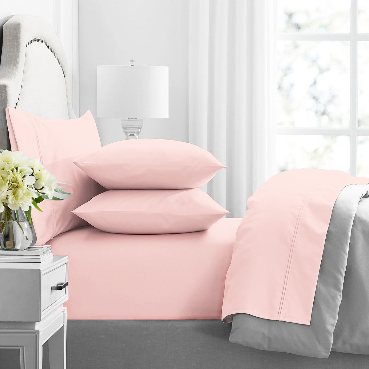 Renee Taylor | Premium Egyptian Cotton Sheet Set | Primrose | 1000 TC | Queen