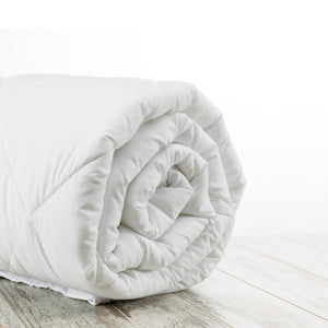 Casa Decor Silk Touch Quilt | 360GSM | All Seasons | Antibacterial | Hypoallergenic | Single | White