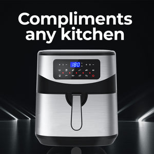 Kitchen Couture 12 Litre Air Fryer | Multifunctional | LCD One Touch Display | Silver