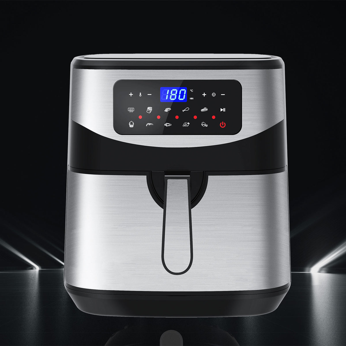 Kitchen Couture 12 Litre Air Fryer | Multifunctional | LCD One Touch Display | Silver