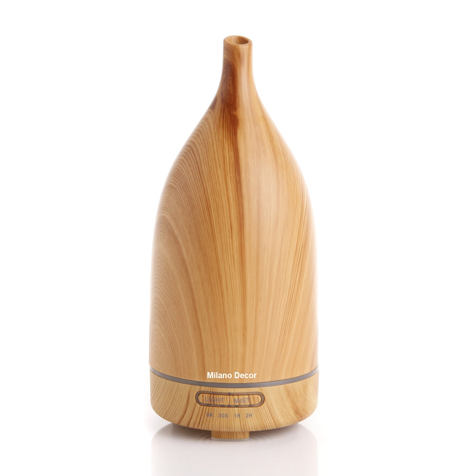 Decor Aroma Diffuser | 100ml Ultrasonic Humidifier | Purifier | 3 Pack Oils | Light Wood