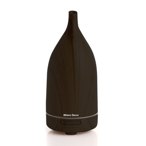 Decor Aroma Diffuser | 100ml | Ultrasonic Humidifier | Purifier | 3-Pack Oils | Dark Wood