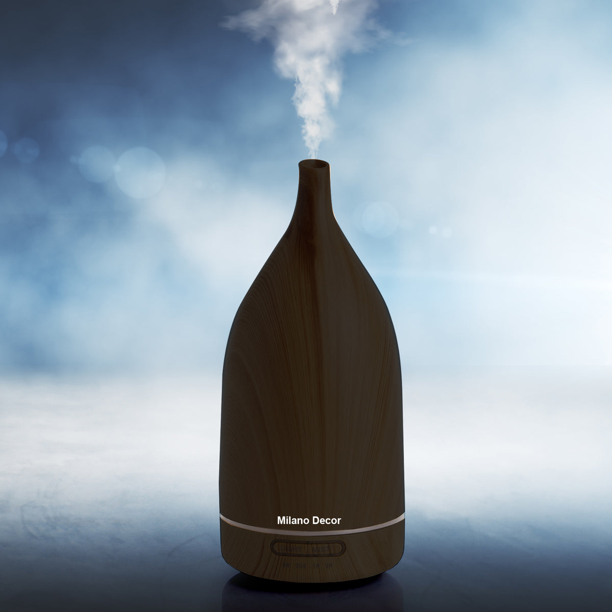 Decor Aroma Diffuser | 100ml | Ultrasonic Humidifier | Purifier | 3-Pack Oils | Dark Wood