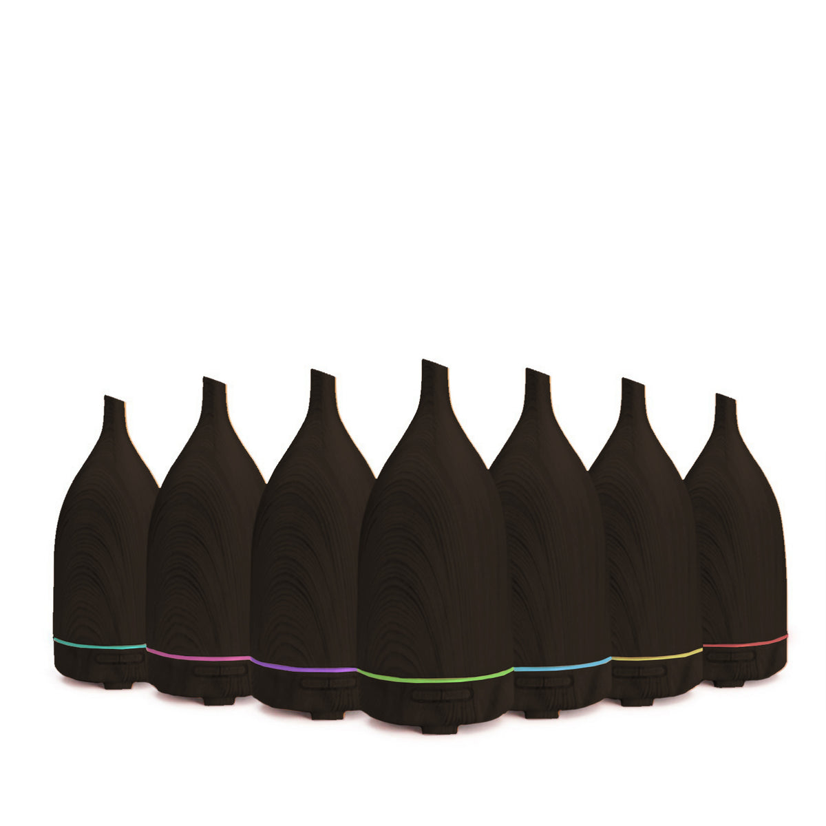 Decor Aroma Diffuser | 100ml | Ultrasonic Humidifier | Purifier | 3-Pack Oils | Dark Wood