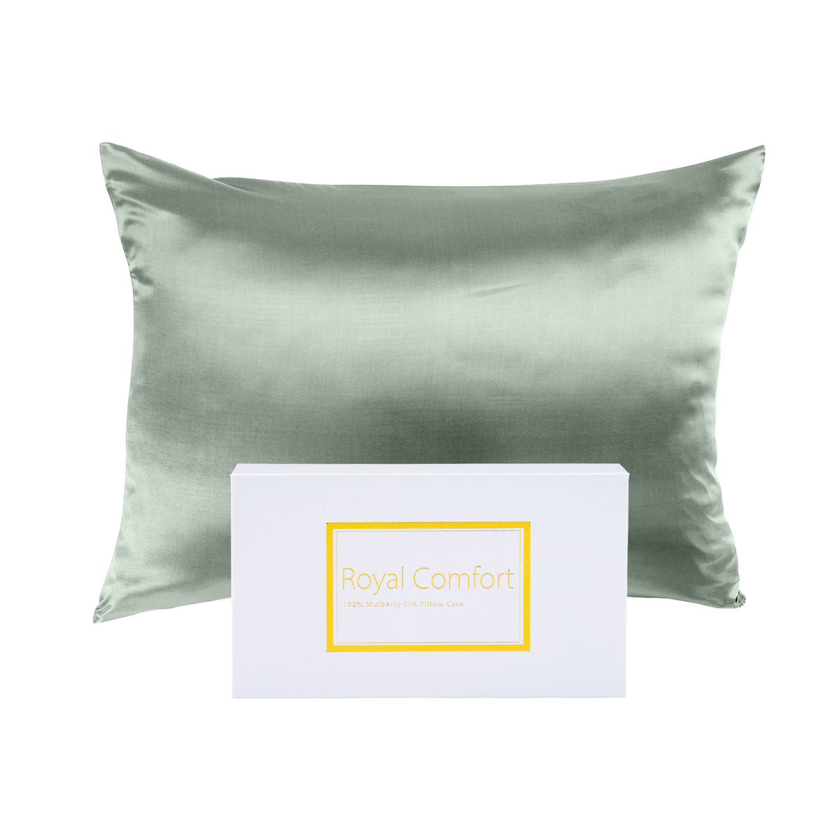 Mulberry Soft Silk Hypoallergenic Pillowcase Twin Pack | 51 x 76cm | Sage