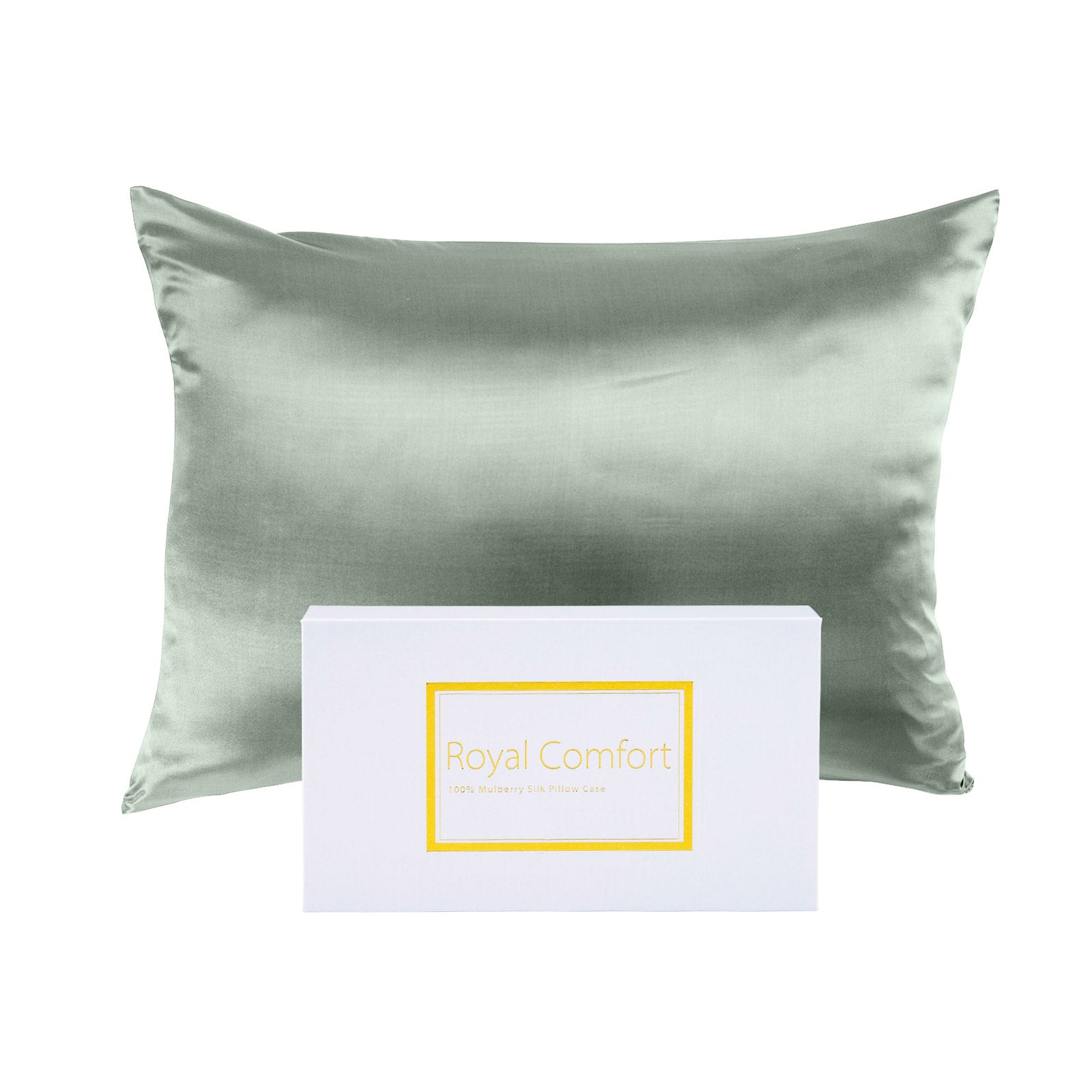 Mulberry Soft Silk Hypoallergenic Pillowcase Twin Pack | 51 x 76cm | Sage