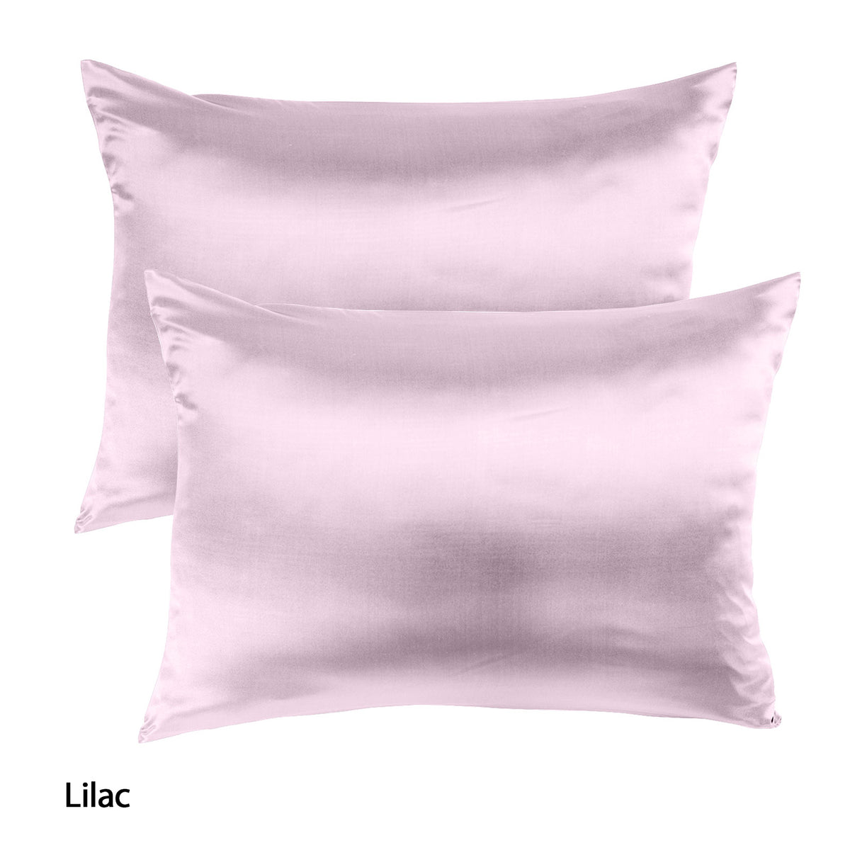 Mulberry Soft Silk Hypoallergenic Pillowcase Twin Pack | 51 x 76cm | Lilac