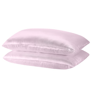 Mulberry Soft Silk Hypoallergenic Pillowcase Twin Pack | 51 x 76cm | Lilac