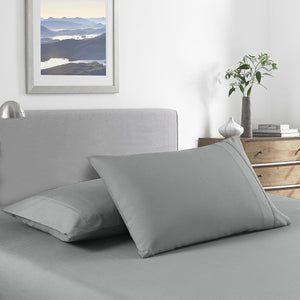 2000 Thread Count Bamboo Cooling Sheet Set | Ultra Soft Bedding | King | Mid Grey