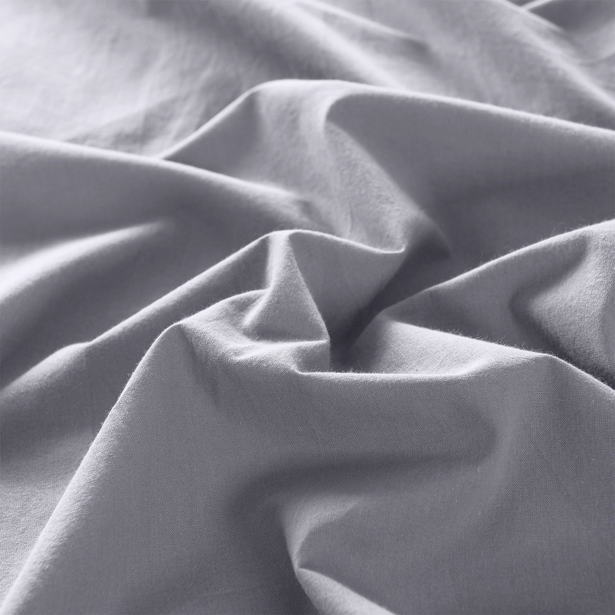 Vintage Washed 100% Cotton Quilt Cover Set | Ultra Soft Bedding | King - Grey