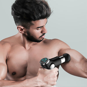 FitSmart LCD Display Mini Vibration Therapy Massage Device | Black