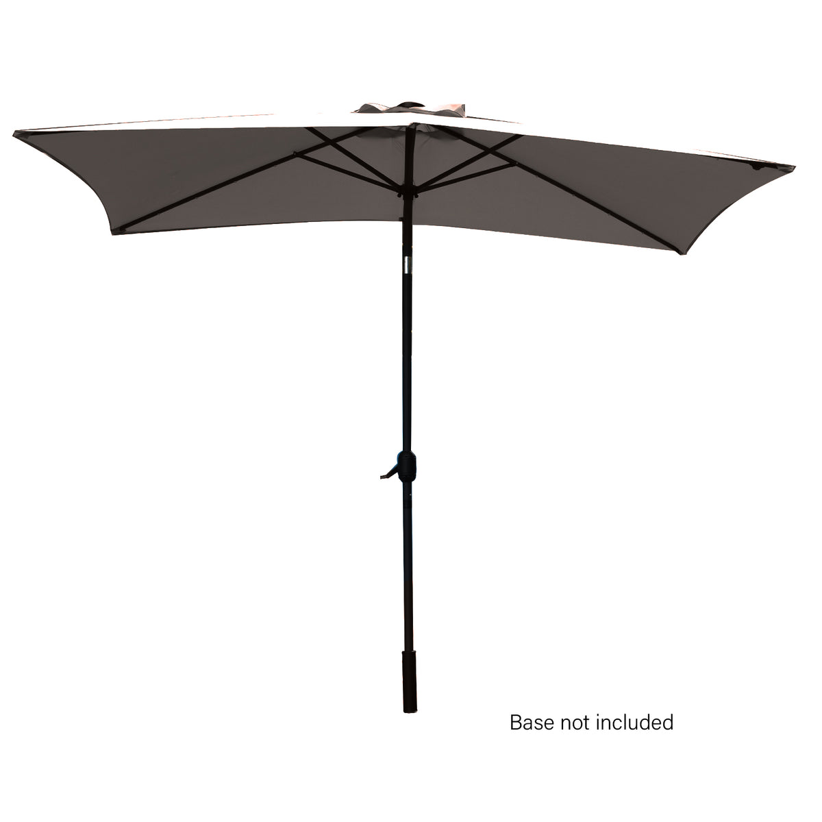 Arcadia Furniture Umbrella | 3 Metre Umbrella with Solar LED Lights | Garden Yard | Charcoal