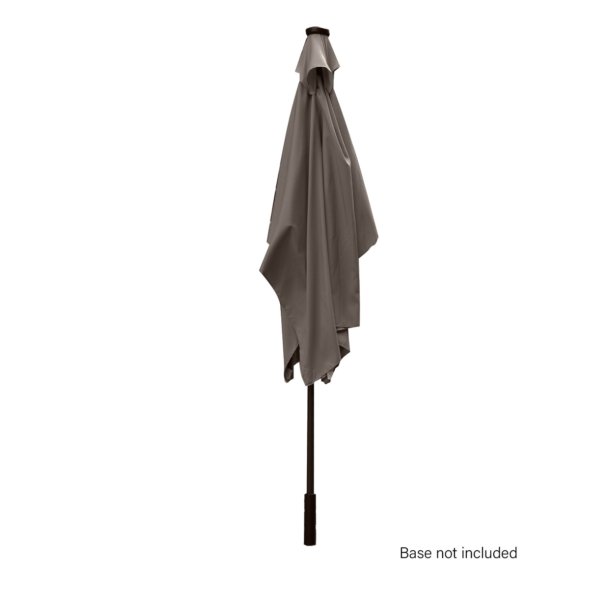 Arcadia Furniture Umbrella | 3 Metre Umbrella with Solar LED Lights | Garden Yard | Charcoal