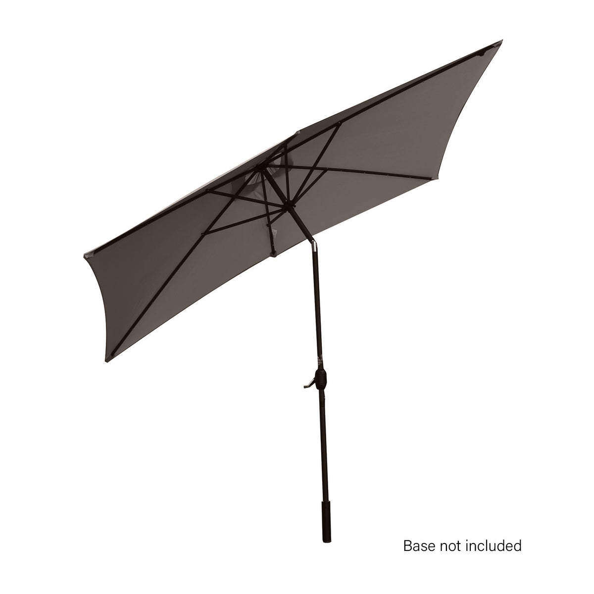 Arcadia Furniture Umbrella | 3 Metre Umbrella with Solar LED Lights | Garden Yard | Charcoal