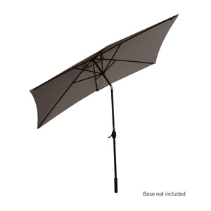 Arcadia Furniture Umbrella | 3 Metre Umbrella with Solar LED Lights | Garden Yard | Charcoal